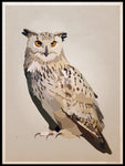 Poster: Eagle owl, by Lisa Hult Sandgren