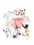 Poster: Bird among flowers, by Discontinued products