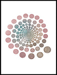 Poster: Circles pink, by Lindblom of Sweden