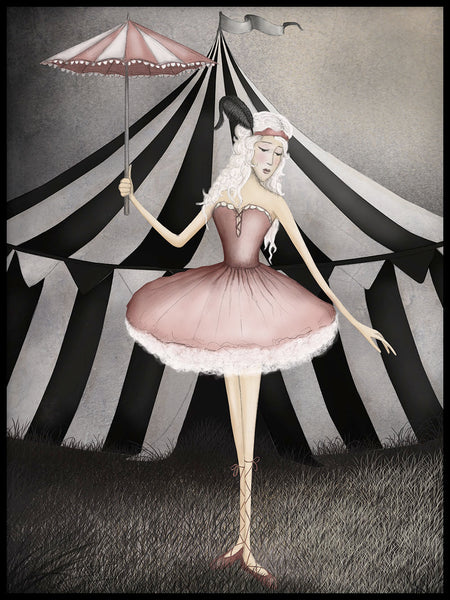 Poster: Circus, Ballerina, by Majali Design & Illustration
