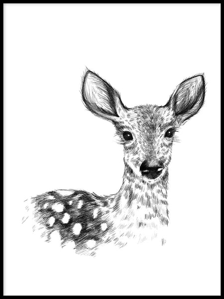Poster: Deer, by Sofie Rolfsdotter