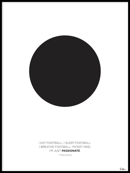 Poster: Eat Sleep Football, by Tim Hansson