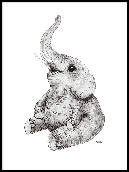 Poster: Elephant, by Tvinkla