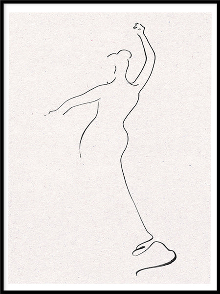 Poster: Flamenco, by Cora konst & illustration