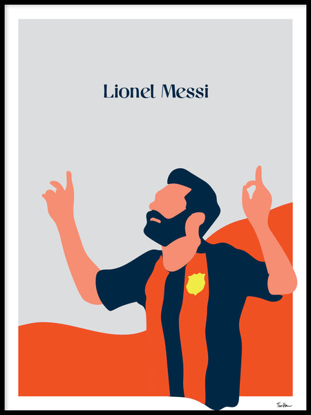 Poster: Lionel Messi, by Tim Hansson