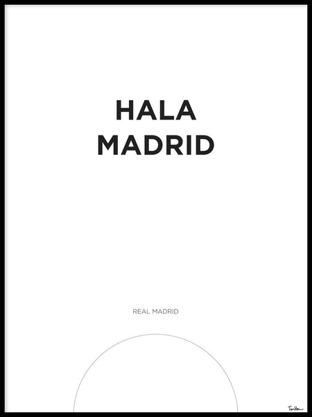 Poster: Real Madrid, by Tim Hansson