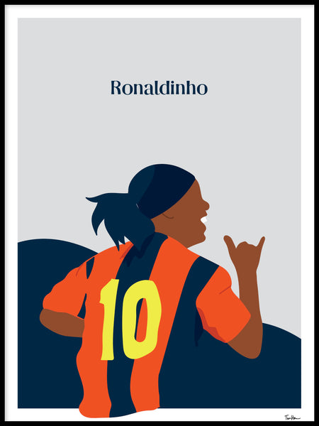 Poster: Ronaldinho, by Tim Hansson