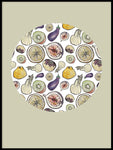 Poster: Round fruit, by Fia-Maria
