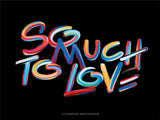 Poster: So much to love, black, by Fia Lotta Jansson Design