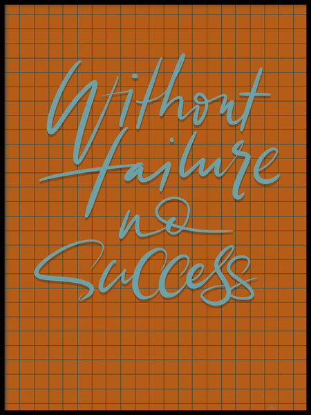 Poster: Without failure No success, by Fia Lotta Jansson Design