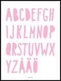 Poster: ABC, pink, by Discontinued products