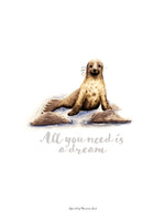 Poster: All you need is a dream (Seal), by Ekkoform illustrations