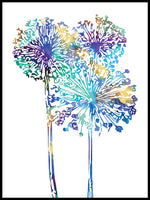 Poster: Allium Blue, by GaboDesign