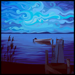Poster: Boat in twilight, by Linda Forsberg