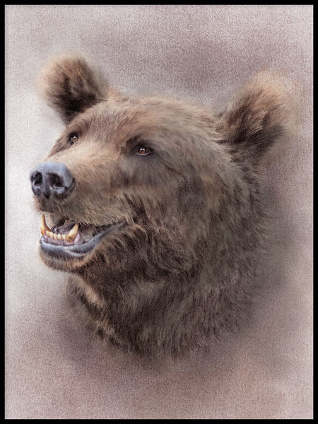 Poster: Happy Bear, by Lena Svalfors Hedin