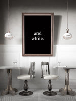 Poster: Black and White, by Anna Mendivil / Gypsysoul