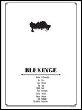 Poster: Blekinge, by Caro-lines