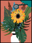 Poster: Vase of flowers, by Illustranka