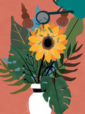 Poster: Vase of flowers, by Illustranka