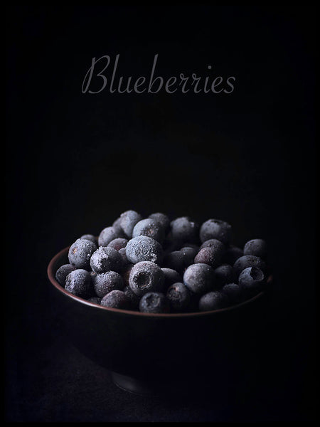 Poster: Blueberries, by LO Art Design