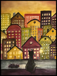 Poster: Cat City, by Lindblom of Sweden