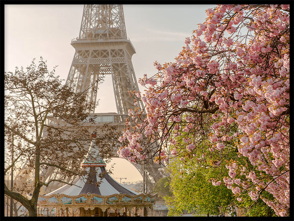Poster: Cherry Blossom at Eiffel II, by Magdalena Martin Photography