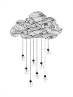 Poster: Cloud Bulb, by Grafiska huset