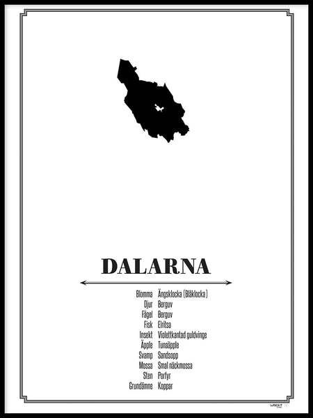 Poster: Dalarna, by Caro-lines