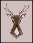 Poster: Deer Pink, by ANNABOYE
