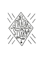 Poster: Det strålar en stjärna, by Fia Lotta Jansson Design