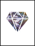 Poster: Diamond, night, by LIWE