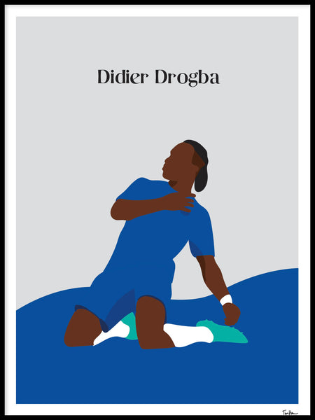 Poster: Didier Drogba, by Tim Hansson