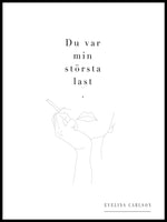 Poster: Dig glömmer jag aldrig, by EVELINA CARLSON x ELIN JÖNINGER