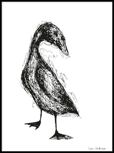 Poster: Duck, by Sofie Staffans-Lytz