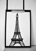 Poster: Eiffel tower, by Elina Dahl