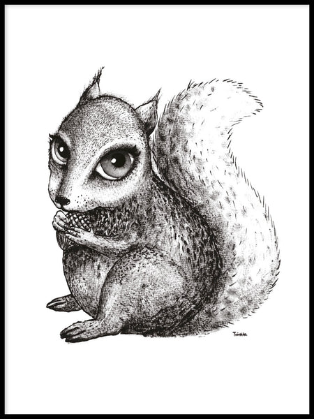 Poster: Squirrel, by Tvinkla