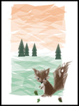 Poster: The squirrel in the woods, by ANNABOYE