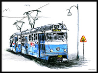 Poster: Tram no 11, by Lisbeth Svärling