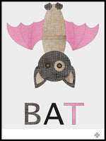 Poster: Fabric Bat, by Paperago