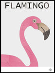 Poster: Fabric Flamingo, by Paperago