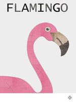 Poster: Fabric Flamingo, by Paperago