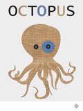 Poster: Fabric Octopus, by Paperago