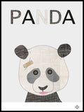 Poster: Fabric Panda, by Paperago