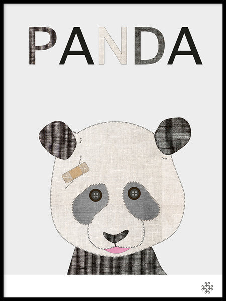 Poster: Fabric Panda, by Paperago