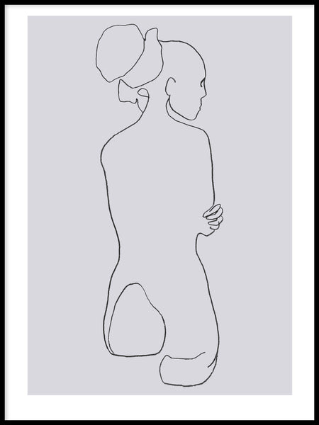 Poster: Female lines I, by Jörgen Hansson Art