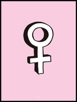 Poster: Female, pink, by Discontinued products