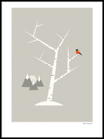 Poster: Mountain birch, by Fröken Fräken Form