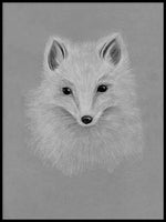 Poster: Arctic fox, by Fröken Fräken Form