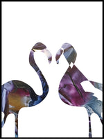 Poster: Flamingo, night, by LIWE