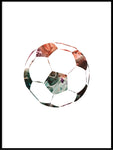 Poster: Football, sunset, by LIWE